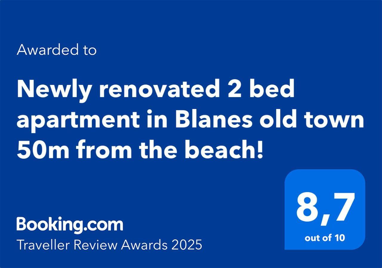 2 Bedroom Large Modern Apartment In Blanes Old Town 50M From The Beach! Exterior photo